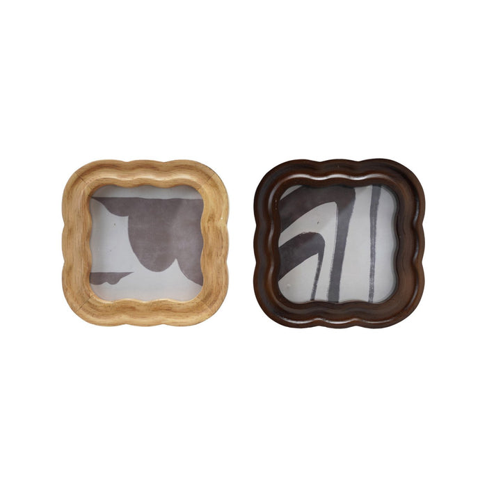 4x4 Scalloped Photo Frame - 2 Colors