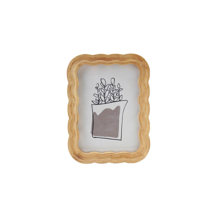 5x7 Rubberwood Scalloped Photo Frame