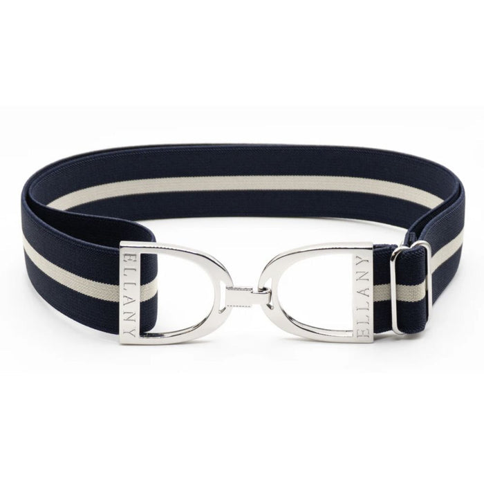 ELLANY 1.5" Silver Stirrup Berries and Cream Belt