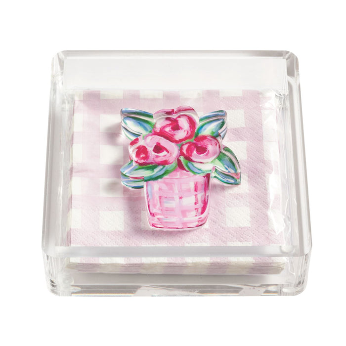 Flower Garden Napkin & Caddy Set