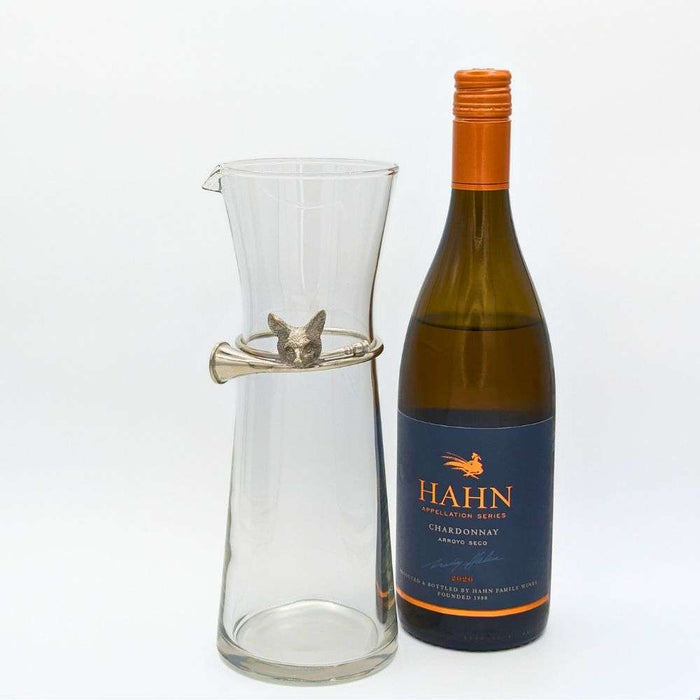 vagabond house hunt horn equestrian wine carafe