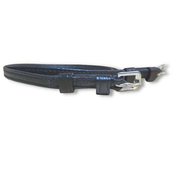 ladies softy leather spur straps black