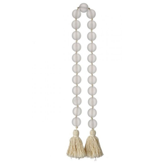 White Sea Glass & Jute Garland