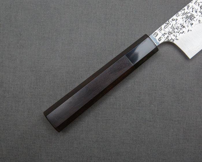 Yu Kurosaki "Shizuku" R2/SG2 Tsuchime 165mm Santoku with Ebony Buffalo Horn Handle