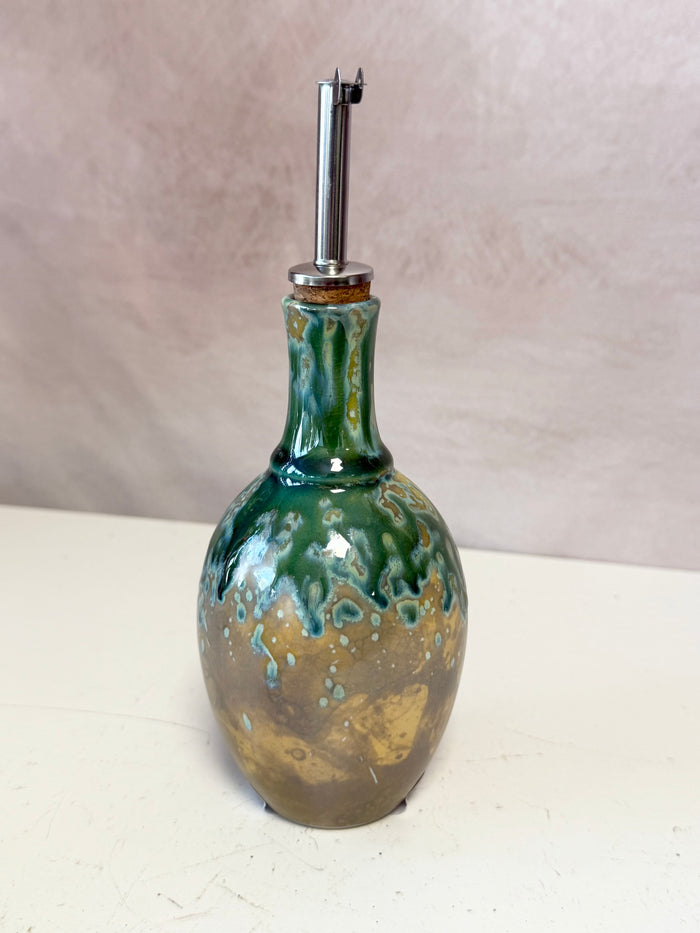 10 oz. Stoneware Oil Cruet - 3 Styles