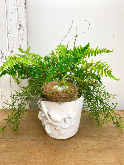 17" Nestled Greens Centerpiece