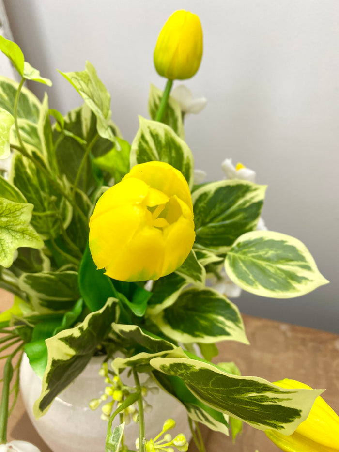 18" Showers Of Yellow Drop-In