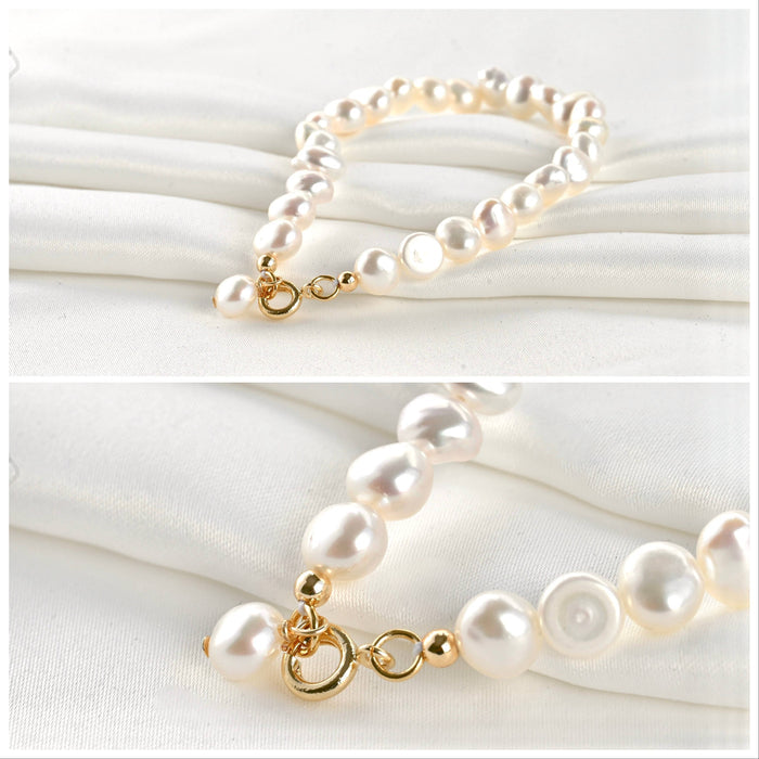 18k Dainty Pearl Waterproof Bracelet