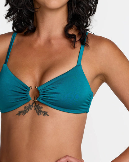 RVCA Shimmer Ring Bralette Bikini Top