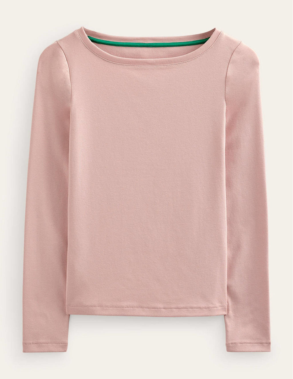 Essential Boat-Neck Jersey Top-Milkshake