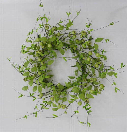 24" crater berry twig wreath for farmhouse home decor from Magnolias Home Decor