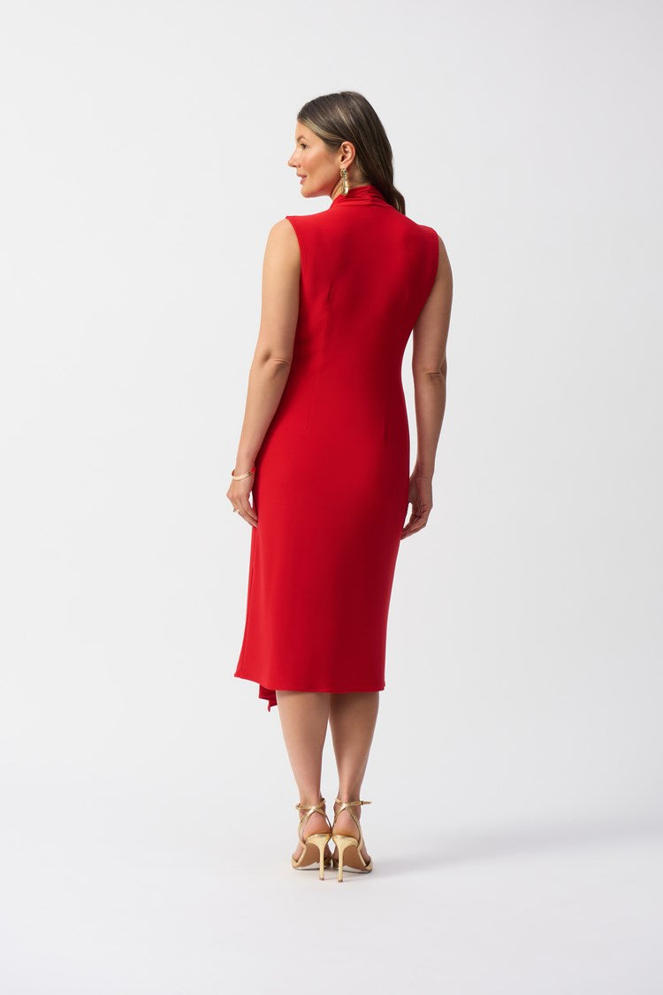 Joseph Ribkoff Silky Knit Sleeveless Wrap Dress