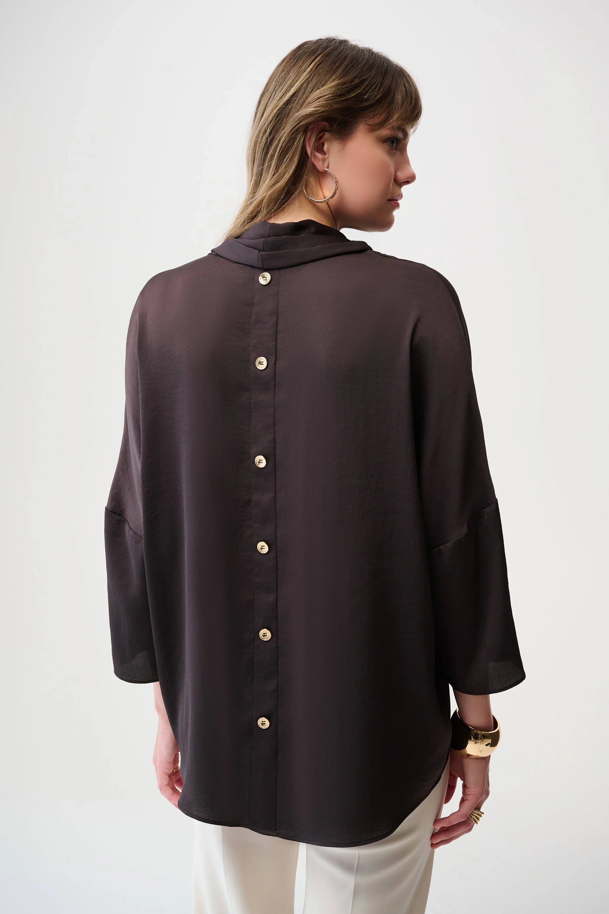 Joseph Ribkoff Recycled Satin Boxy Tunic