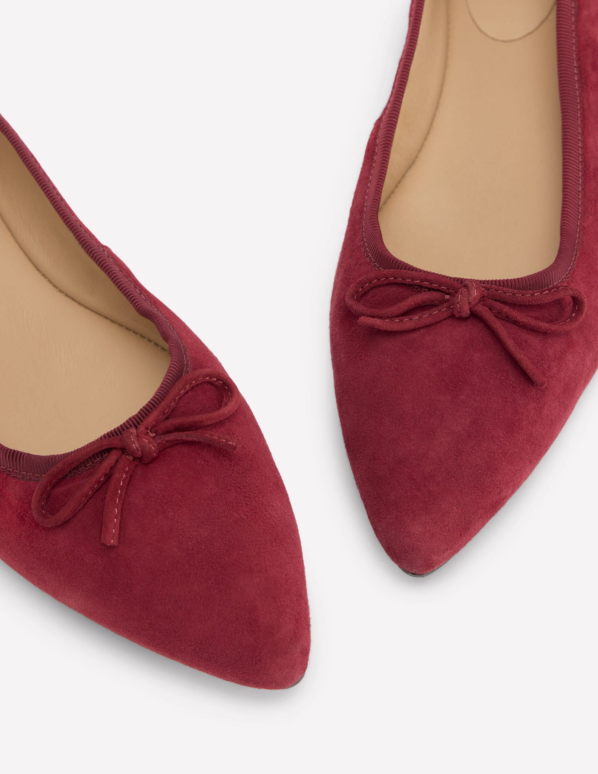 Point Flexi Sole Flats-Oxblood