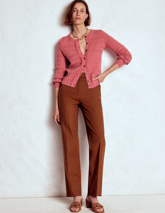 Canonbury Cotton Pants-Russet