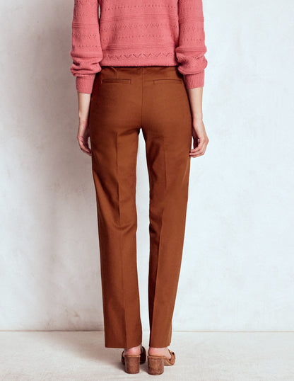 Canonbury Cotton Pants-Russet