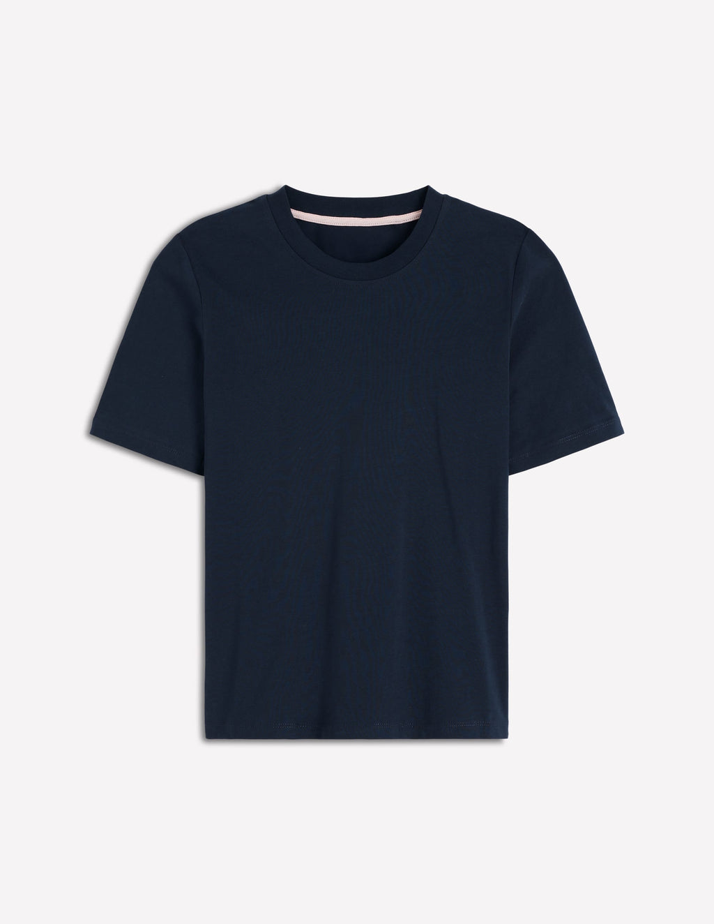 Cotton Crew Neck T-shirt-Navy
