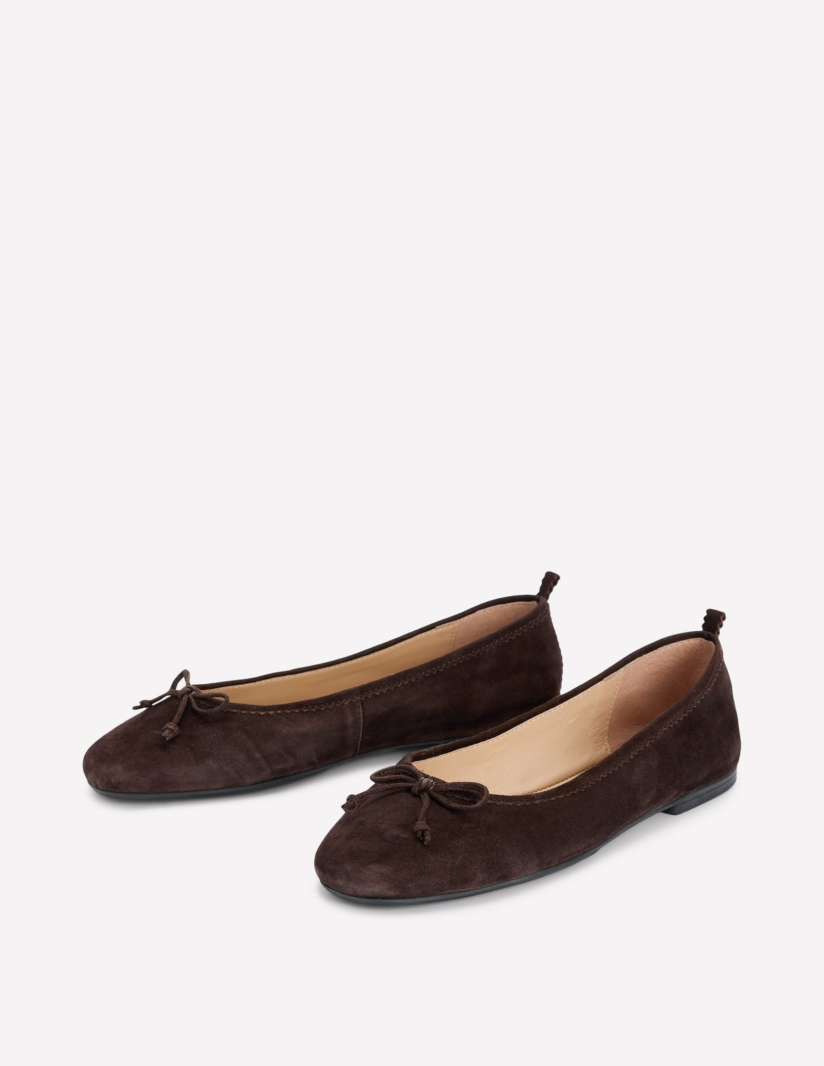 Kitty Flexi Sole Ballet Flats-Chocolate