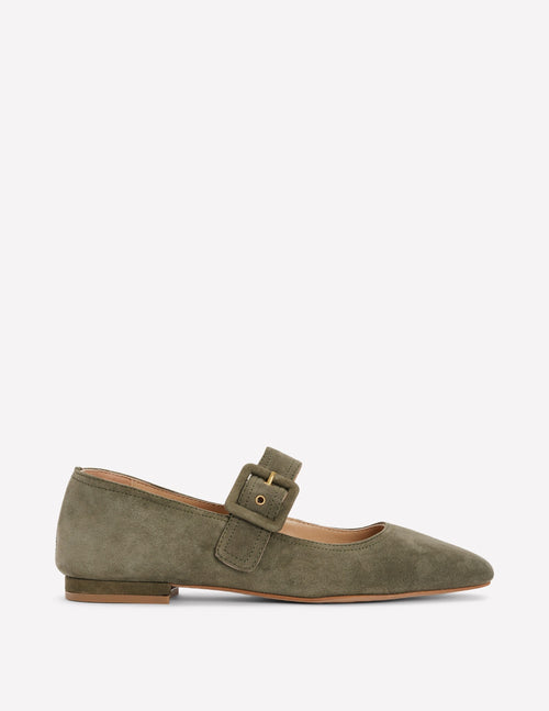 Vic Chisel Toe Mary Janes-Deep Olive