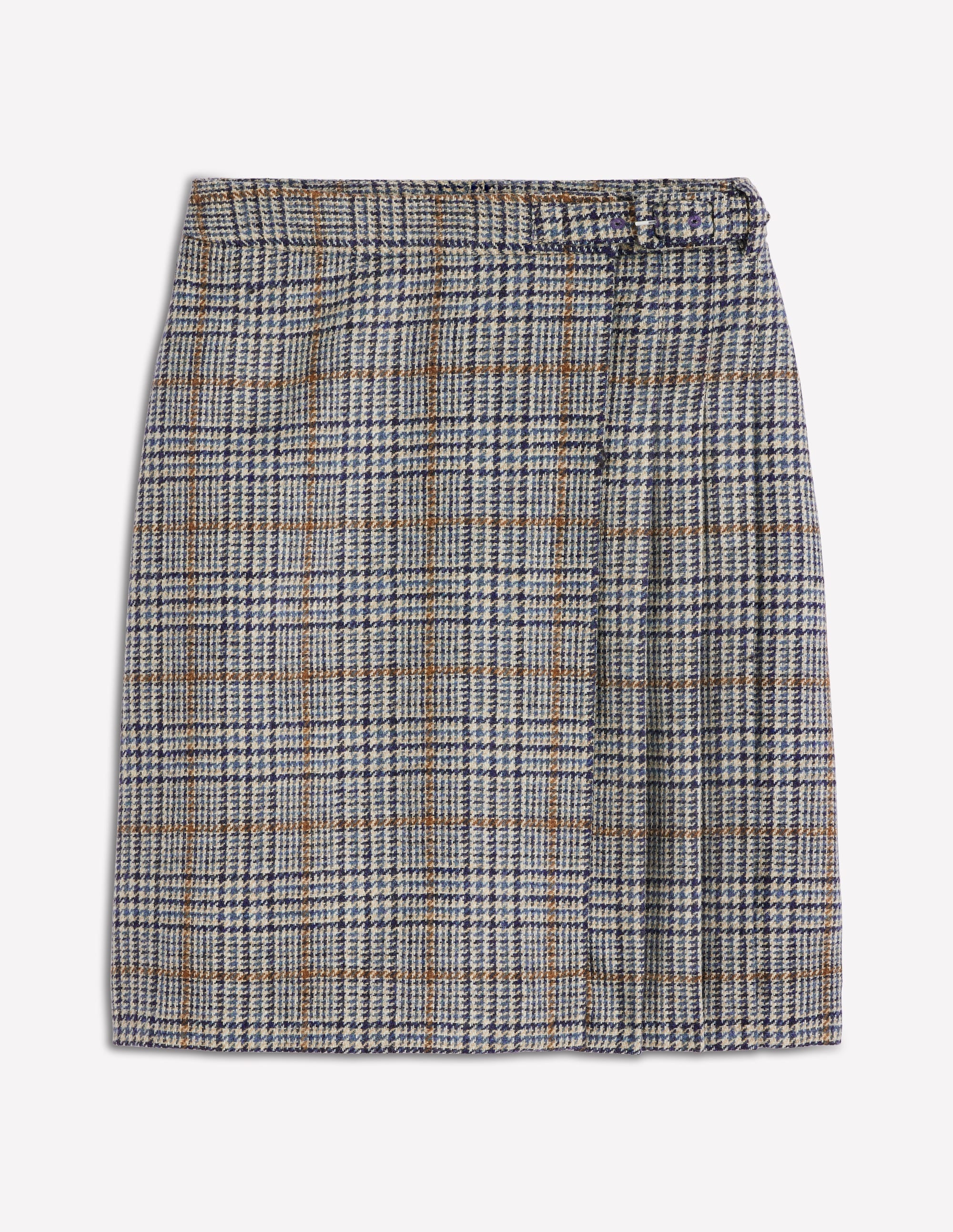 Helen Wool Kilt Skirt-Blue and Grey Prince of Wales
