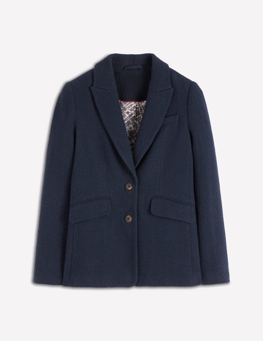 Stamford Texture Blazer-Navy Texture