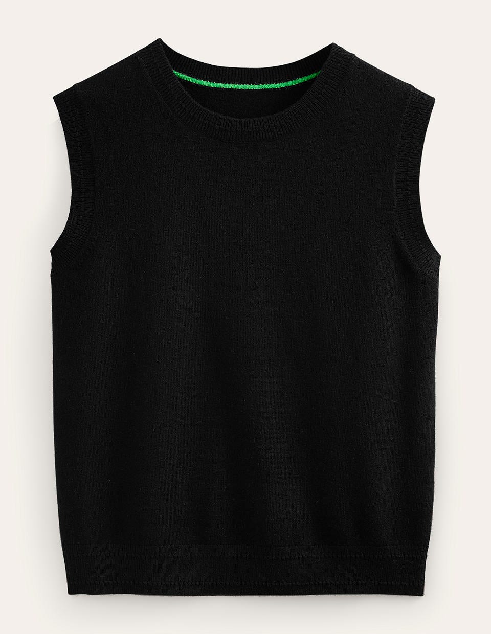 Eva Cashmere Vest-Black