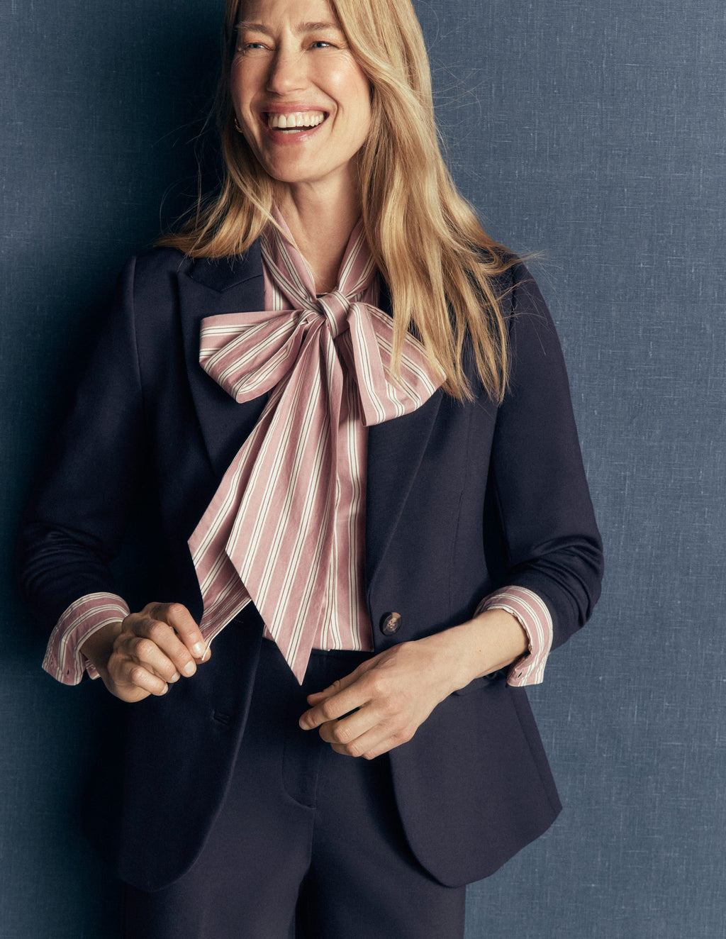 Marylebone Ponte Blazer-Navy