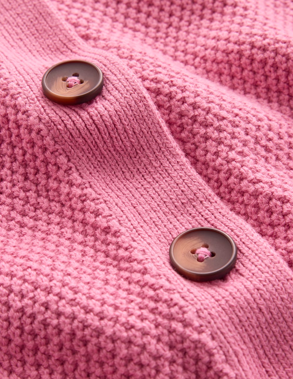 Hayley Cotton V-neck Cardigan-Dusty Rose