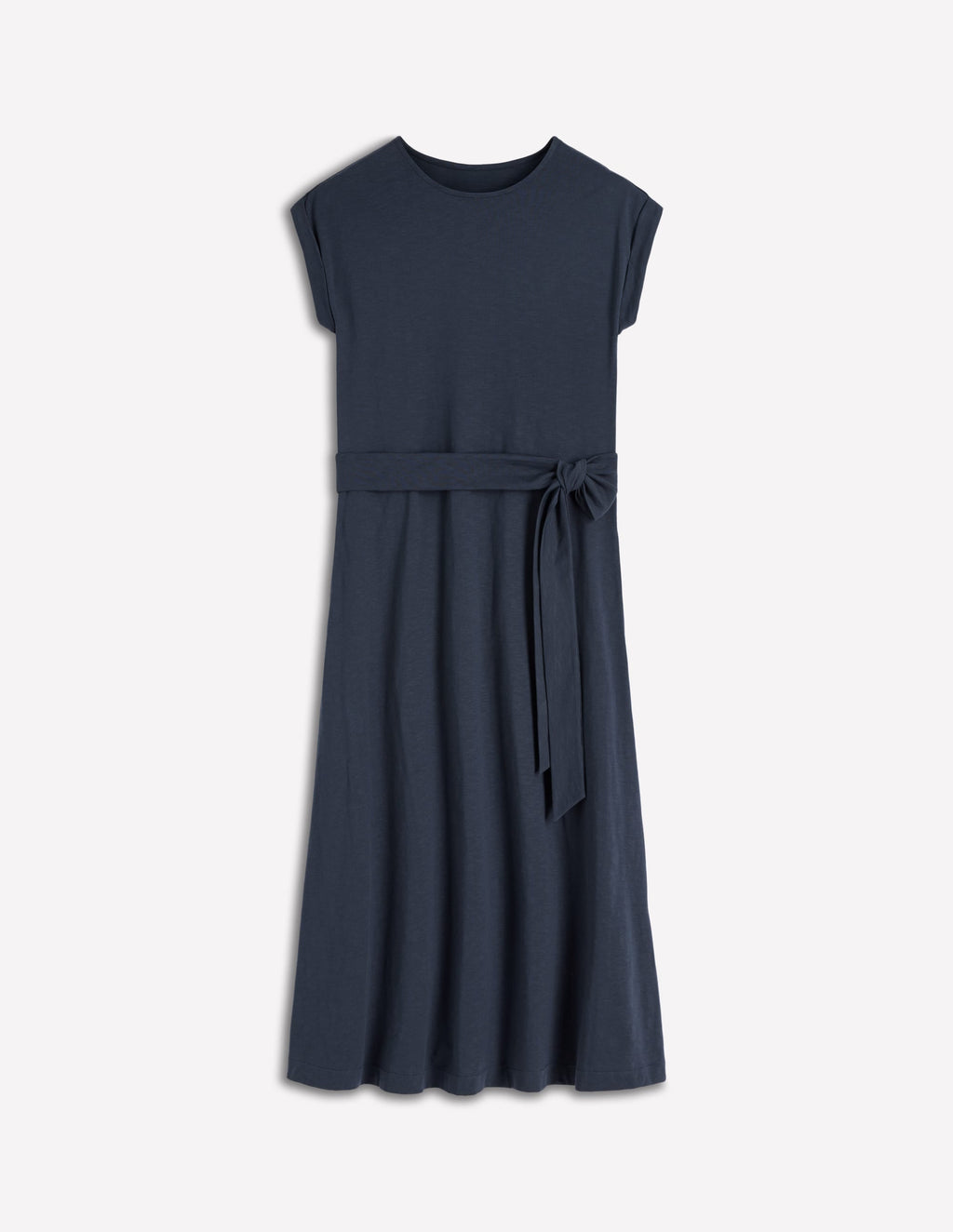 Eve Jersey Midi Dress-Navy