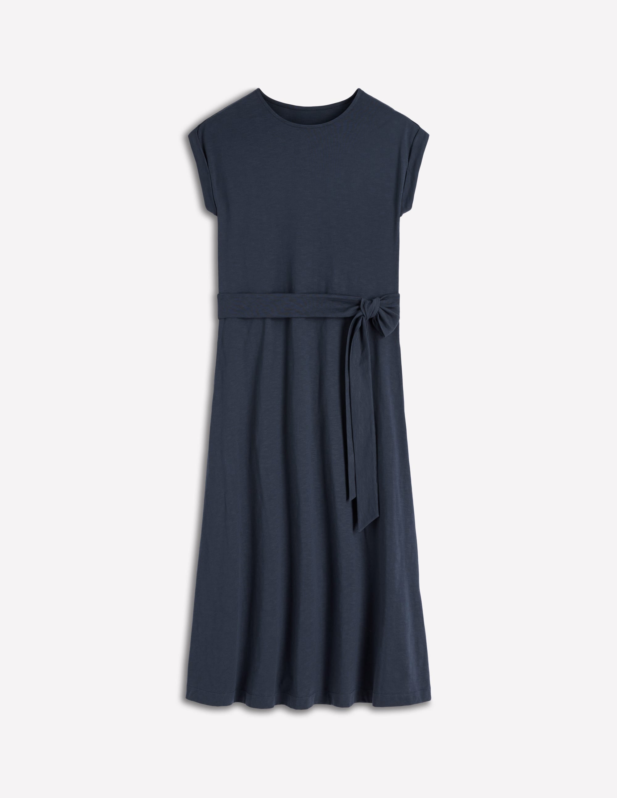 Eve Jersey Midi Dress-Navy