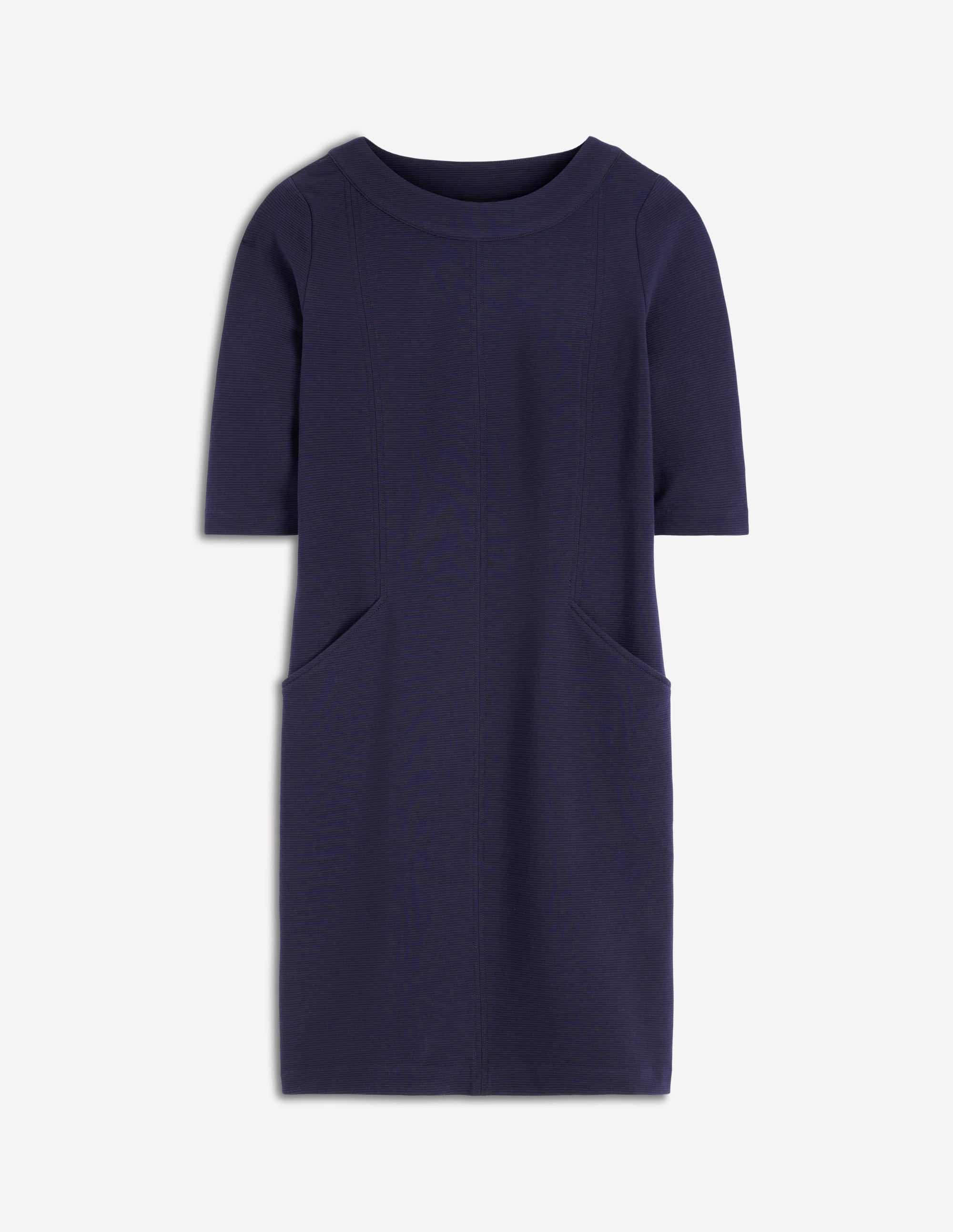 Nessa Ottoman Shift Dress-Navy