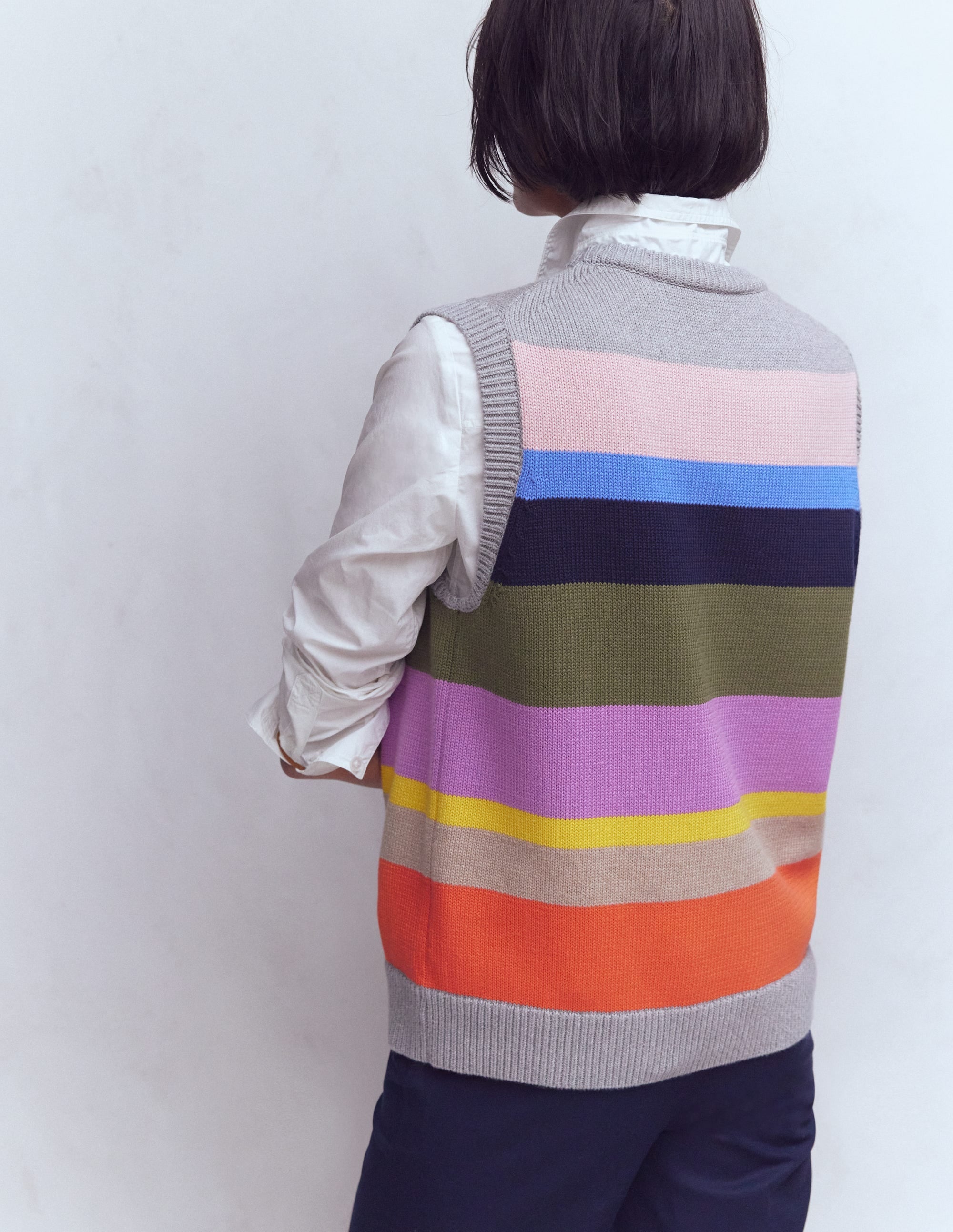 Lucy Cotton Vest-Multi, Rainbow