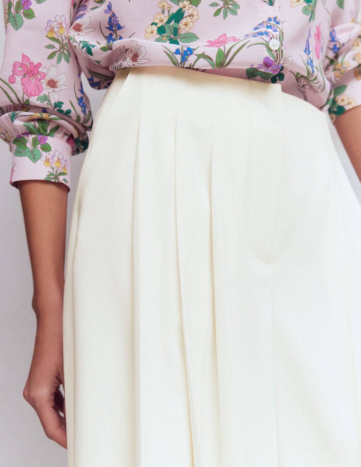 Regent Wide Leg Pants-Ivory