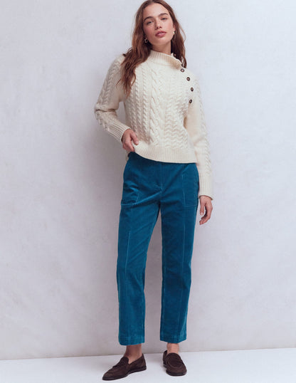 Pimlico Cord Pants-Indigo Blue
