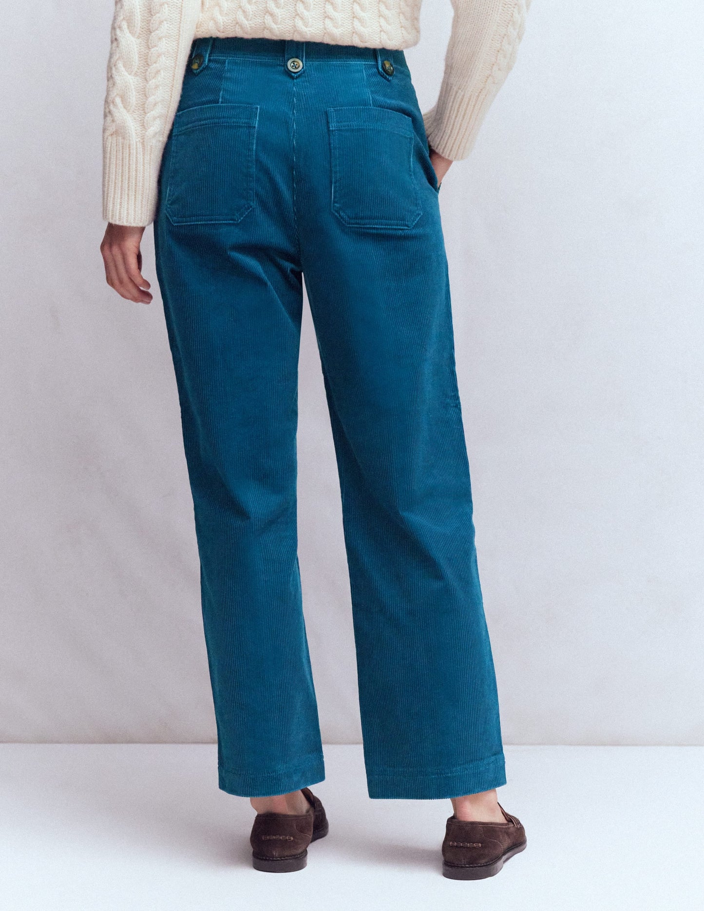 Pimlico Cord Pants-Indigo Blue
