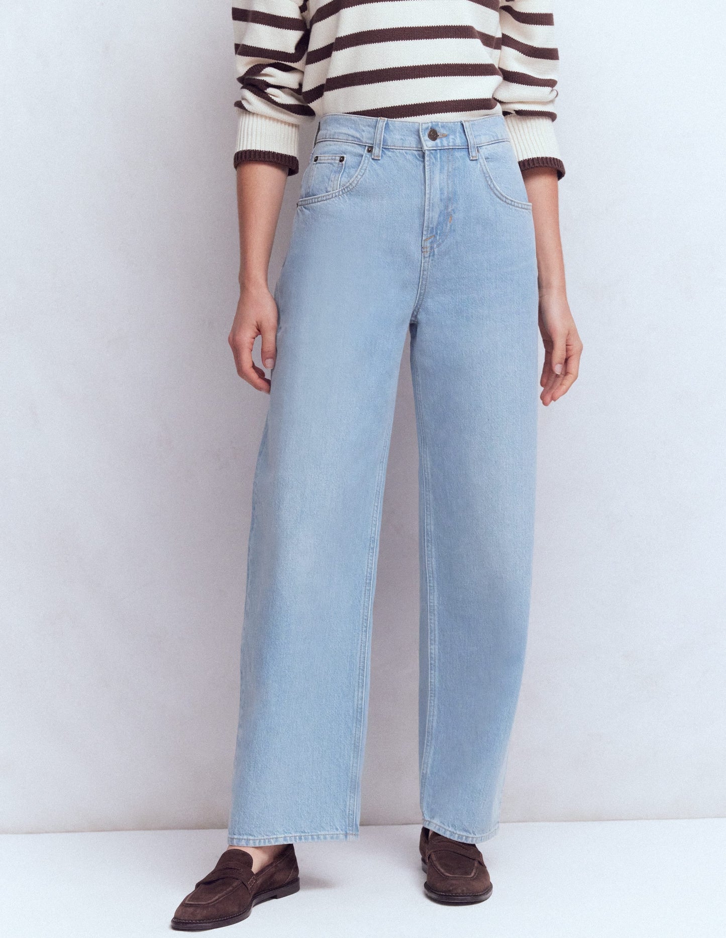 Mid Rise Relaxed Leg Jeans-Authentic Vintage