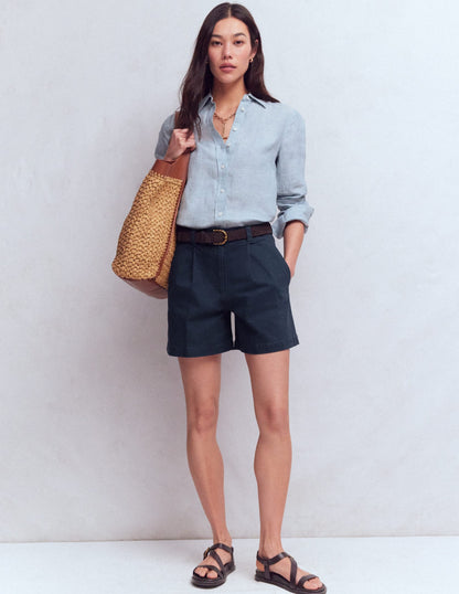 Chino Shorts-Navy