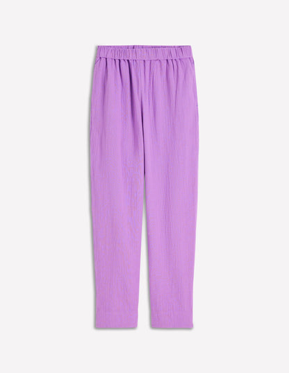 Double Cloth Crop Pants-Amethyst Purple