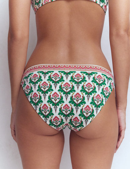 Classic Bikini Bottoms-Multi, Ornamental Stamp