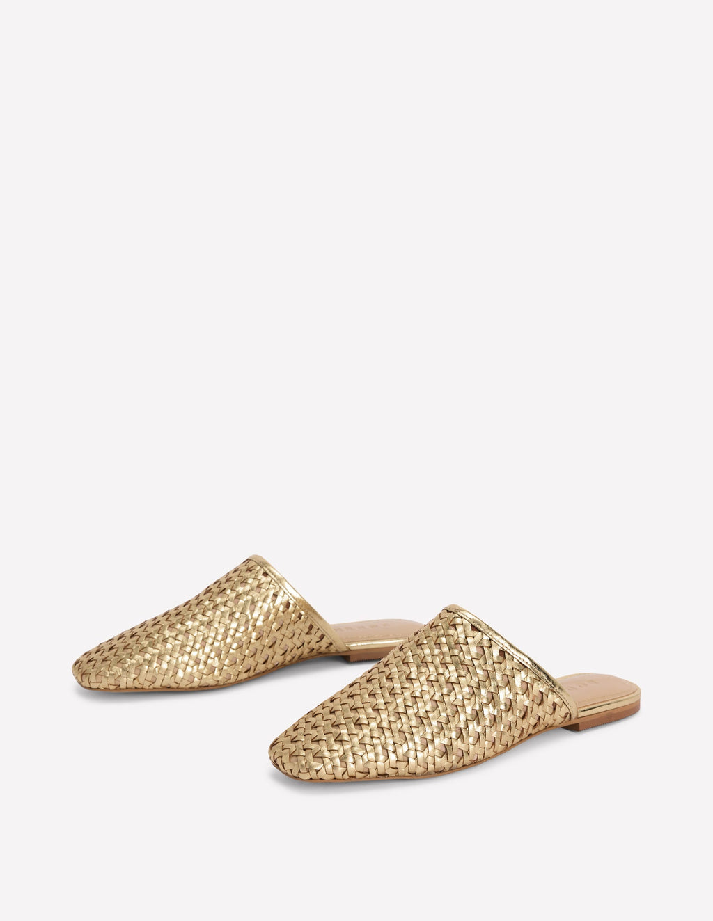 Mule Slipper Loafer-Gold Weave