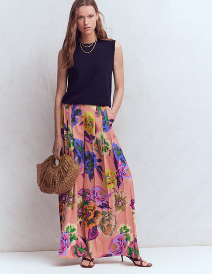 Regent Wide Leg Pants-Multi, Opulent Blossom