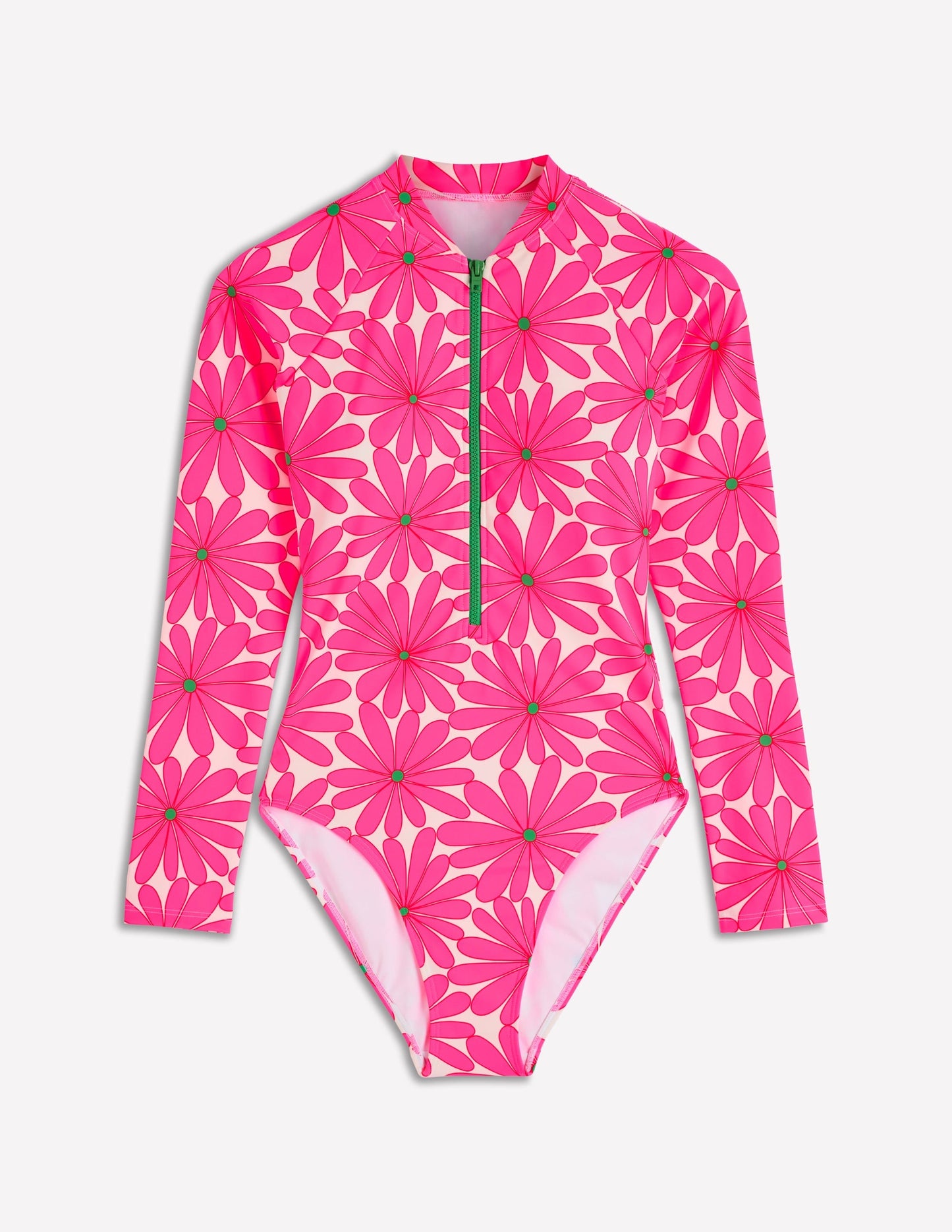 Rash Guard Swimsuit-Sangria Sunset, Daisy Blossom