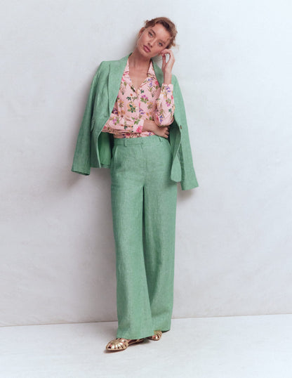 Sara Silk Shirt-French Pink, Delicate Blossom