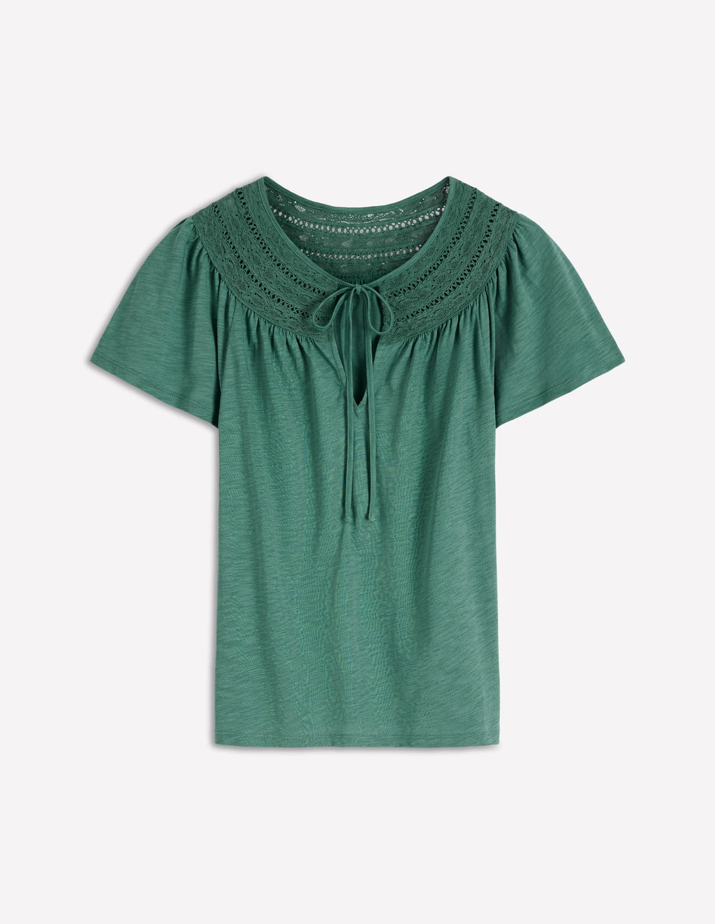 Edi Trim Detail T-shirt-Deep Sea