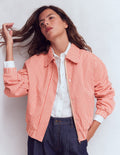 Harrington Jacket-Red Tram Stripe