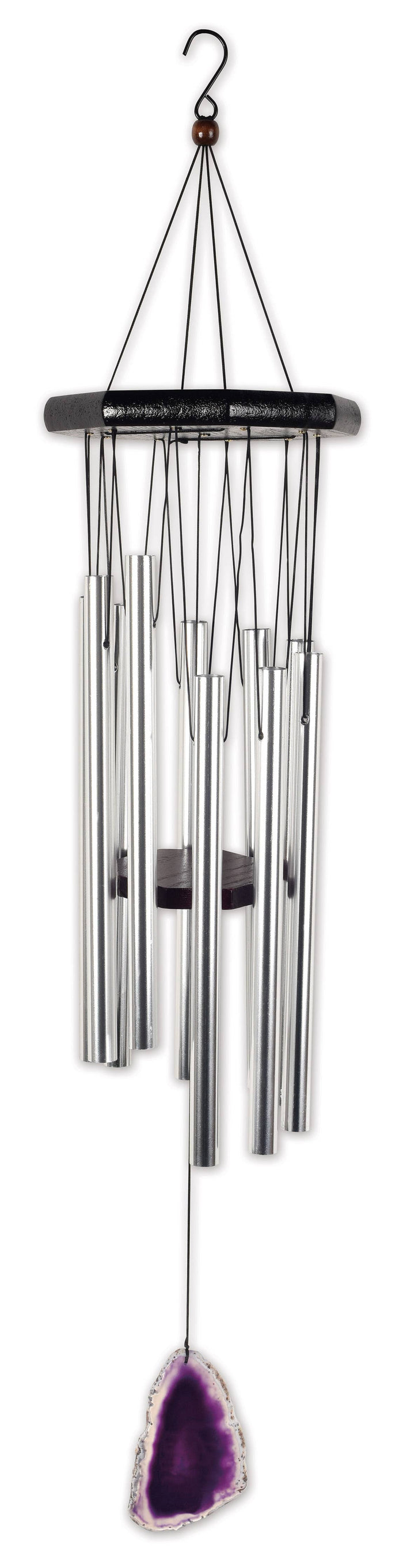 27" Purple Agate Wind Chime Garden Decor