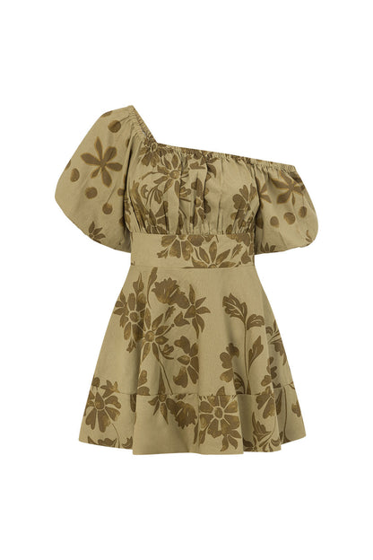 Xana Dress - Ancienne Green