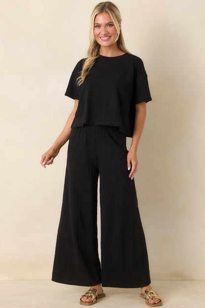 Z Supply Black Scout Textured Slub Pants