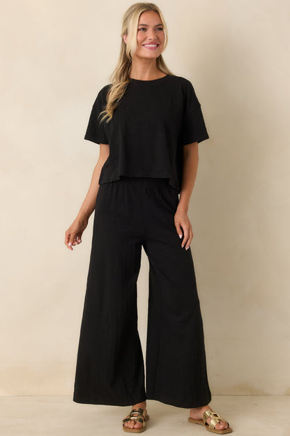 Z Supply Black Scout Textured Slub Pants