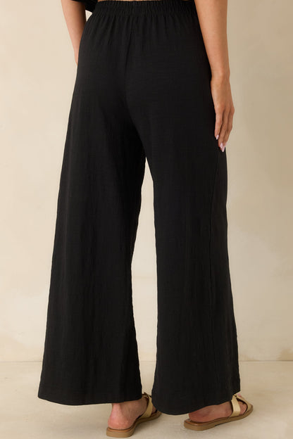 Z Supply Black Scout Textured Slub Pants